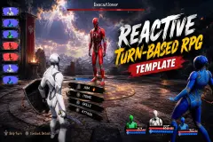 Reactive Turn-Based RPG Template