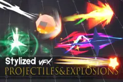 Projectiles & Explosion Stylized VFX