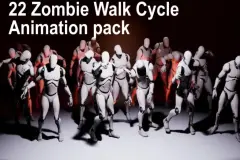 22 Zombie Walk Motion Pack by JKMotion