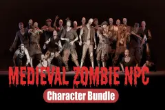 Modular Medieval Zombie NPC - MetaHuman-compatible