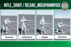 Rifle ShootReload MocapAnimPack