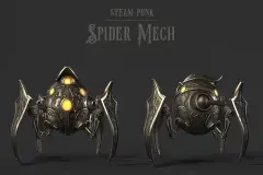 SteamPunk Spider Mech