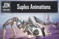 Paired Suplex Wrestling Animations