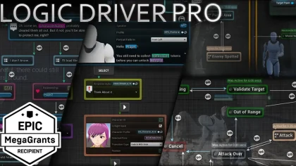 Logic Driver Pro - Blueprint Editor for Dialogue, Quest, Combat & FSM Systems