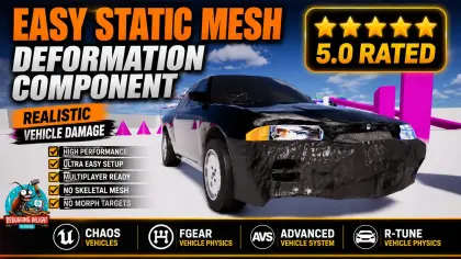 Vehicle Damage System: Real-Time Car Deformation/Runtime Static Mesh Deformation
