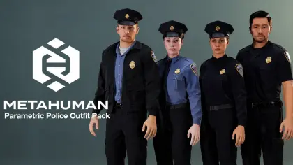 Parametric Police Uniform (Metahuman clothing)