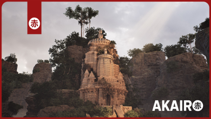 Asian Abandoned Temple